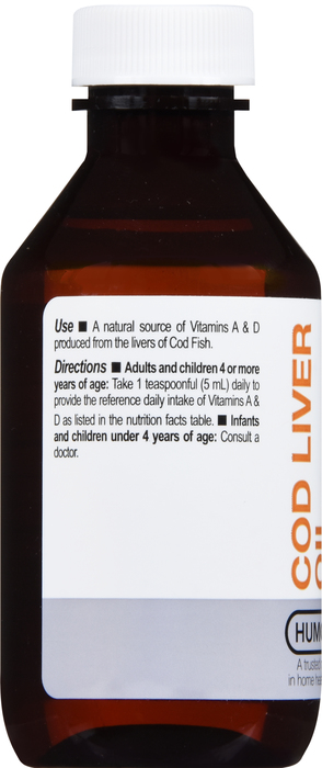 COD LIVER OIL 4OZ HUMCO