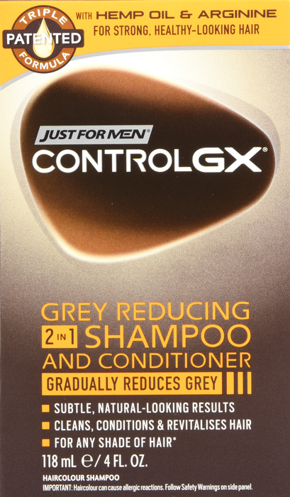 JUST FOR MEN CONTROL GX 2 IN 1 SHAMP 4OZ