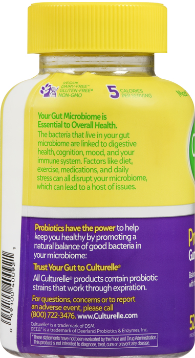 Culturelle Probiotics Mixed Berry Gummies 52ct