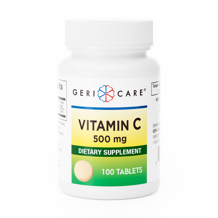 Geri-Care Vitamin C 500mg Tablets 100ct