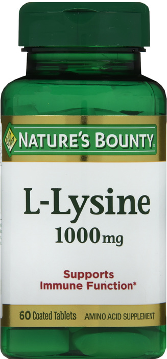 L-LYSINE 1000MG TABLET 60CT NAT BOUNTY