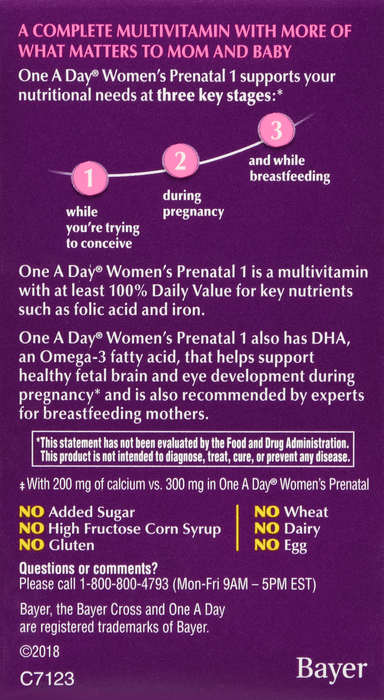 One A Day Women's Prenatal 1 Multivitamin Softgels 30ct