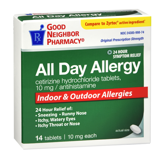 Good Neighbor Pharmacy All Day Allergy 10mg Tablets 14ct