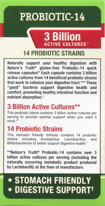 PROBIOTIC 10 70MG 3B CAPS 60CT NAT TRUTH