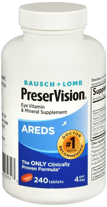 PreserVision Multivitamin Tablets 240ct