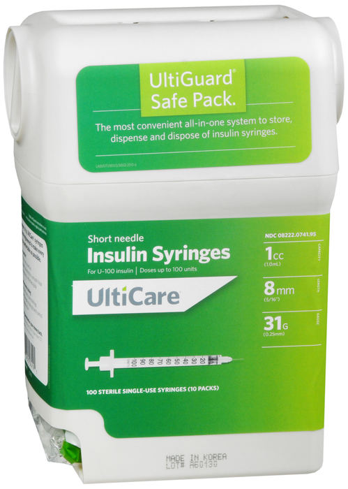 Ultiguard Syringe 5/16" 31gx1cc 100ct