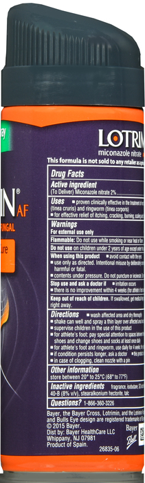 Lotrimin Miconazole Nitrate 2% Deodorant Powder Spray 4.6oz