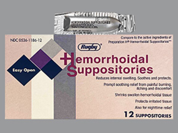 HEMORRHOIDAL SUPPOSITORIES 12