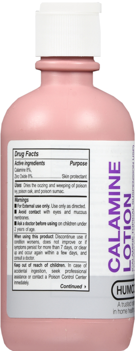 CALAMINE LOTION PINK PLAIN 6OZ HUMCO