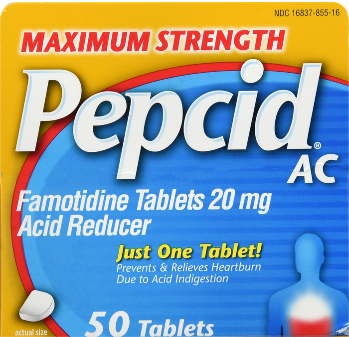 Pepcid AC Maximum Strength for Heartburn Prevention & Relief Tablets 50ct