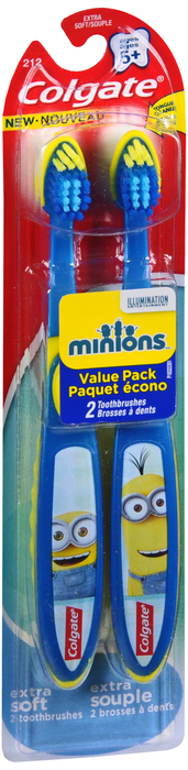 COLGATE PLUS TOOTHBRUSH YOUTH 2PK MINION