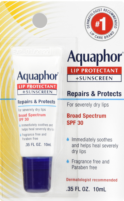 Aquaphor Lip Protectant+Sunscreen SPF30 0.35oz