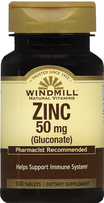 Windmill Zinc Gluconate 50mg Tablets 100ct