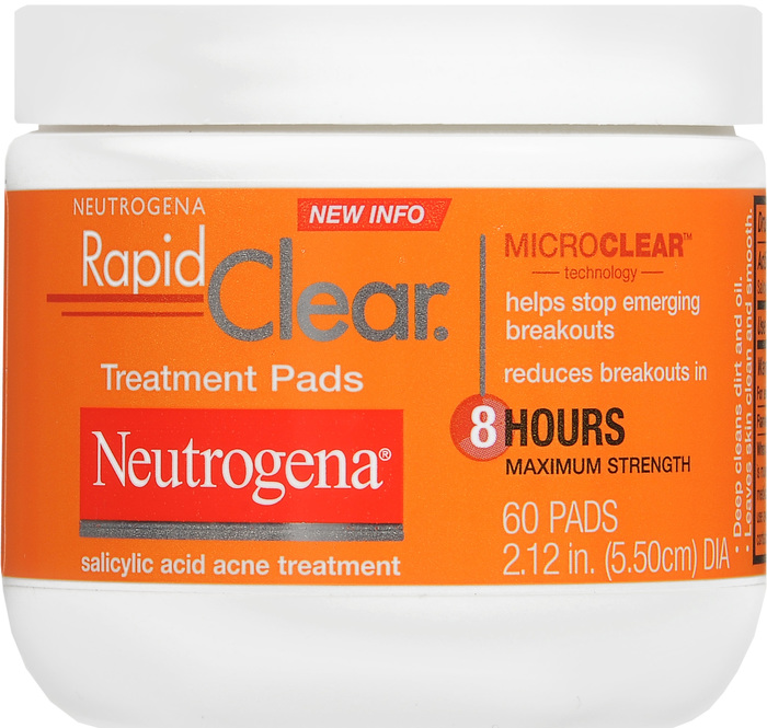 NEUTROGENA RAPID CLEAR PAD MAX STR 60CT