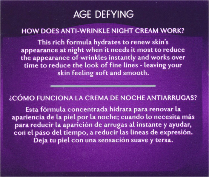 OLAY AGE DEFY ANTI WRNK NIGHT CREAM 2OZ