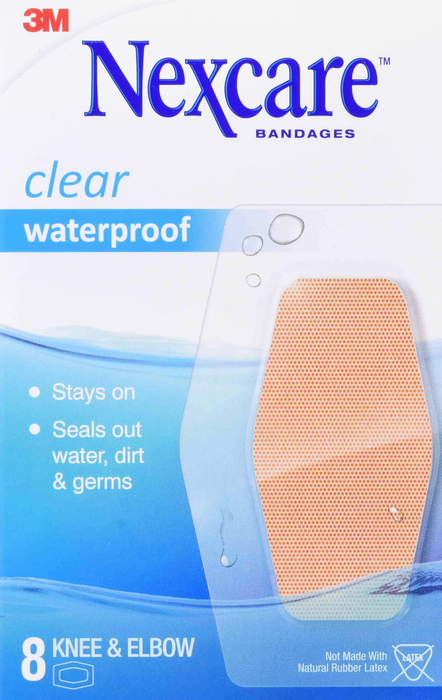 Nexcare Knee & Elbow Waterproof Bandages 8ct