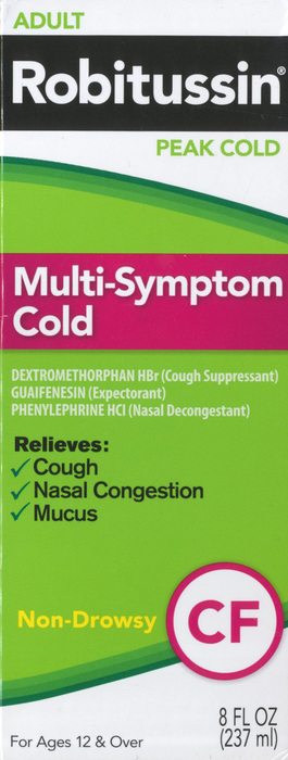 ROBITUSSIN PEAK COLD MULTI SYMPTOM 8OZ