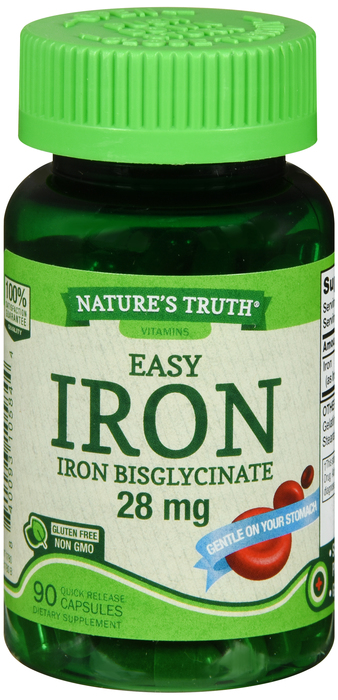 EASY IRON 28MG CAP 90CT NAT TRU