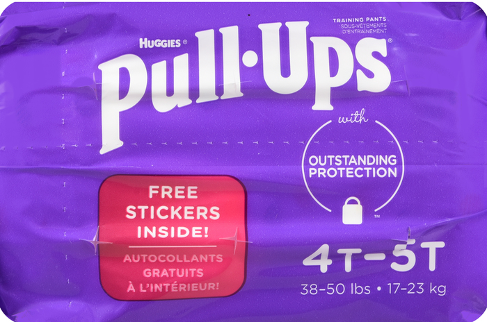 HUGGIES PULL-UPS GIRLS 4T-5T 4X17CT