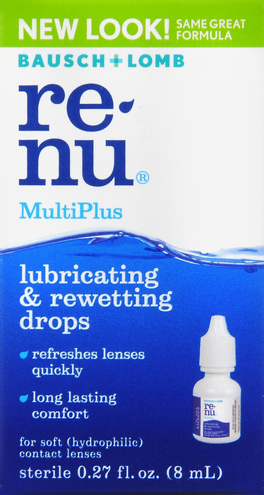 Re-nu Multi + Lube Rewetting Drops 8mL