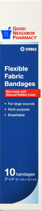 Good Neighbor Pharmacy Bandages Flexible Fabric 2x4 10ct