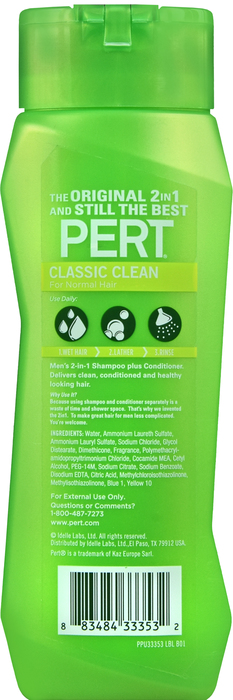 Pert Classic Clean 2-in-1 Shampoo & Conditioner5oz