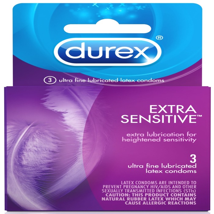 Durex Extra Sensitive Lubricated Condom 3ct