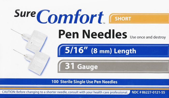 SureComfort Pen Needles 8mmx31g 100ct