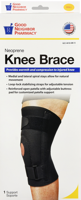 Good Neighbor Pharmacy Neoprene Knee Brace Black Small 1ct