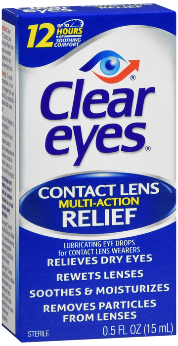 Clear Eyes Contact Lens Relief Drops 0.5oz