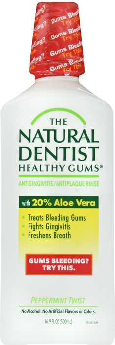 The Natural Dentist Healthy Gums Rinse Peppermint Twist 16.9oz