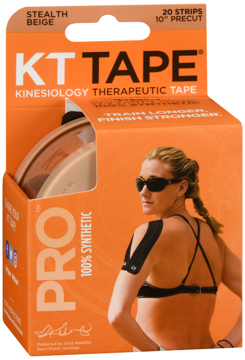 KT Tape Pre-Cut Synthetic Pro Tape Beige 20ct