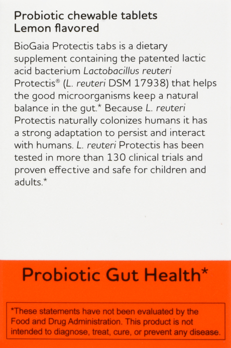 BIOGAIA PROBIOTIC CHEW TAB 30CT