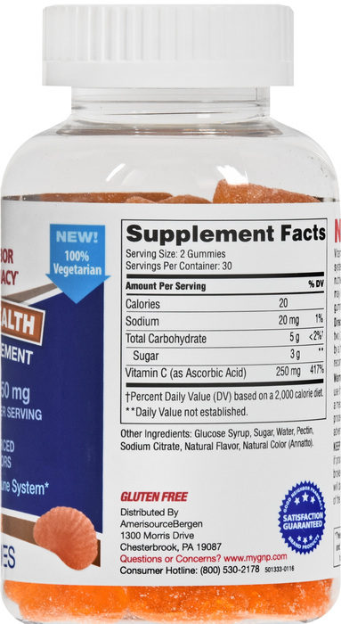 Good Neighbor Pharmacy Vitamin C 250mg Orange Gummies 60ct