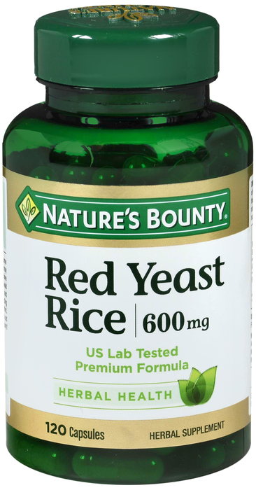 RED YEASTRICE 600MG CAP 120CT NAT BOUNTY