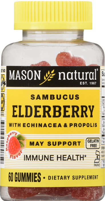 ELDERBERRY GMY W/ECH & PROPOL 60CT MASON