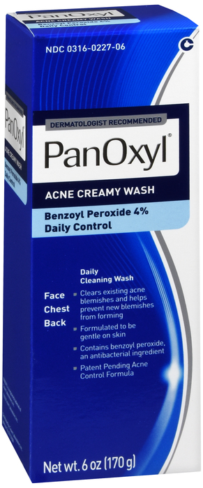 Panoxyl Acne Creamy Cleansing Wash 6oz