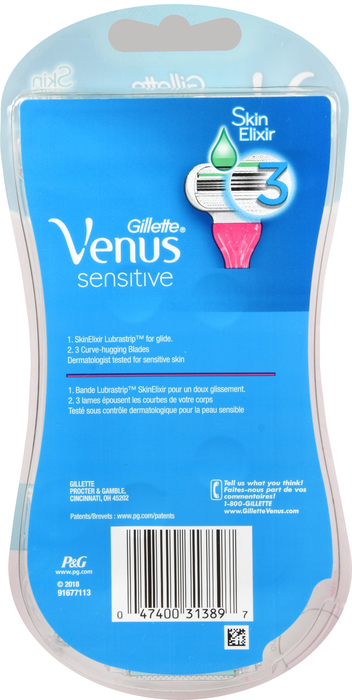 Gillette Venus Sensitive Women's Disposable Razors 3ct