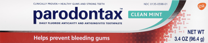 Parodontax Clean Mint Gingivitis Toothpaste for Bleeding Gums 3.4oz