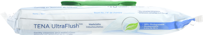 TENA ULTRA FLUSH WASHCLOTH 48CT