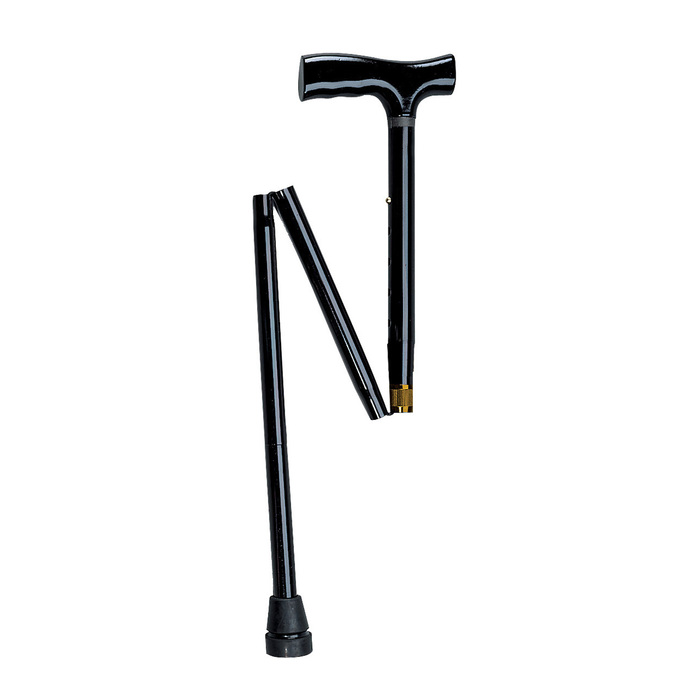 Cane Aluminum Adjustable Folding Black Drive