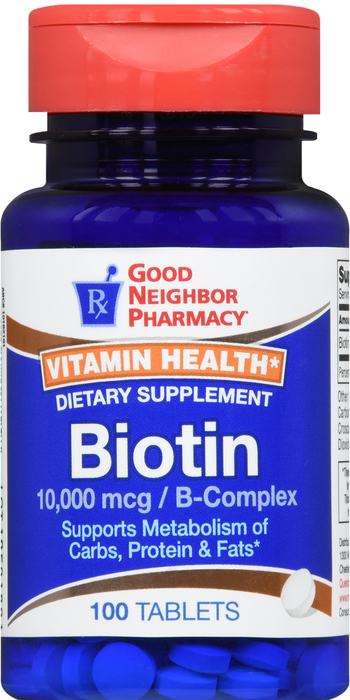 Good Neighbor Pharmacy Biotin 10000mcg Tablets 100ct