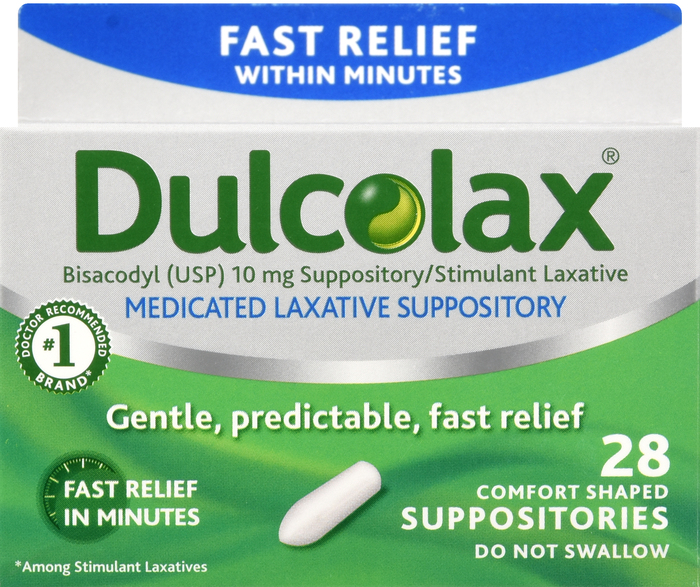 DULCOLAX 10MG SUPPOSITORY 28CT