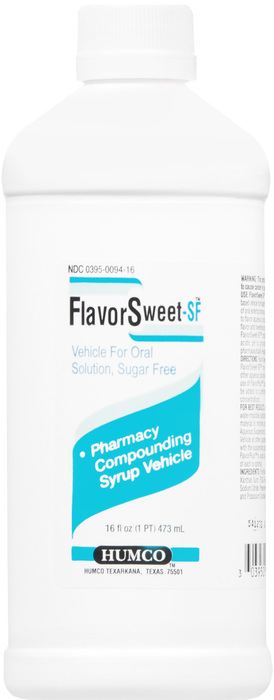 FLAVOR SWEET SUGAR FREE 16OZ HUMCO