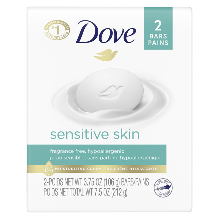 DOVE SENSITIVE SKIN BAR 2X3.75OZ