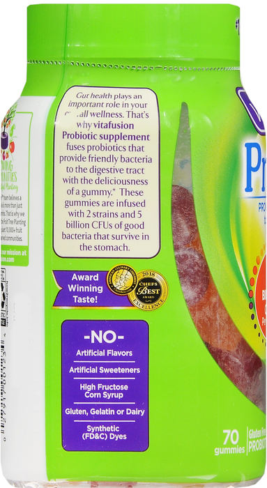 Vitafusion Probiotic Supplement Gummies 70ct