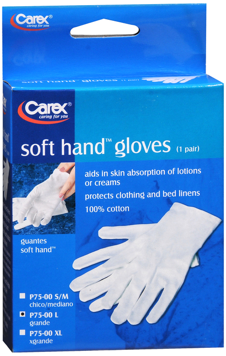 Carex Soft Hand Gloves, Large 1ct