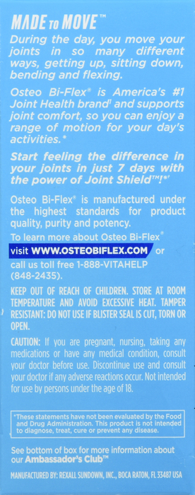 OSTEO BI-FLEX EASE MINI TABLETS 28CT