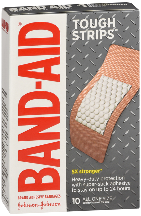 BAND-AID Tough Strips Adhesive Extra Large Bandages 10ct