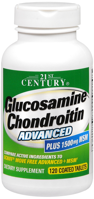 21st Century Glucosamine Chondroitin Advanced + MSM Tablets 120ct